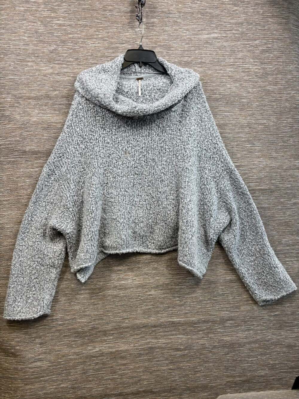 Free People BFF Sweater Relaxed Fit Women's Size XL Gray OB1032730 Boho